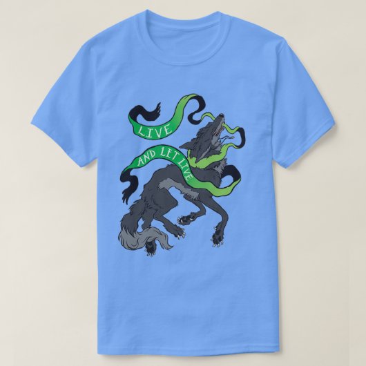 Leef en laat leven t-shirt (Design voorkant)