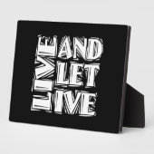 Leef en laat Levend 12 Citaat van de Slogan van de Fotoplaat (Zijkant)