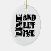 Leef en laat Levend 12 Citaat van de Slogan van de Keramisch Ornament (Rechts)