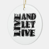 Leef en laat Levend 12 Citaat van de Slogan van de Keramisch Ornament (Links)