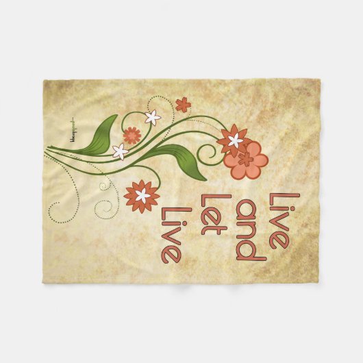 Leef en laat Levend (de programma's van het 12 sta Fleece Deken (Voorkant (Horizontaal))