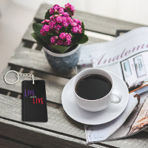 Leef en laat live spreekwoord zwart