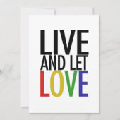 Leef en laat LOVE Kaart (Voorkant)