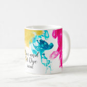 Leef en laat verven - Zwemende kleurstoffen Koffiemok (Voorkant rechts)