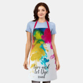 Leef en laat verven - Zwemende kleurstoffen Schort (Gedragen)