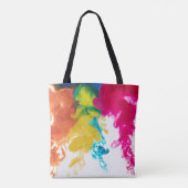 Leef en laat verven - Zwemende kleurstoffen Tote Bag (Achterkant)