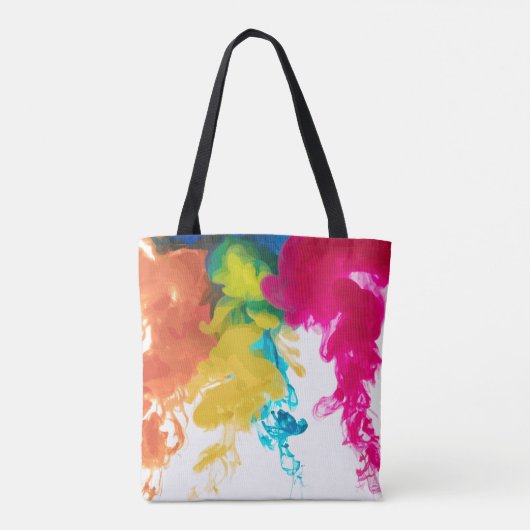 Leef en laat verven - Zwemende kleurstoffen Tote Bag (Achterkant)