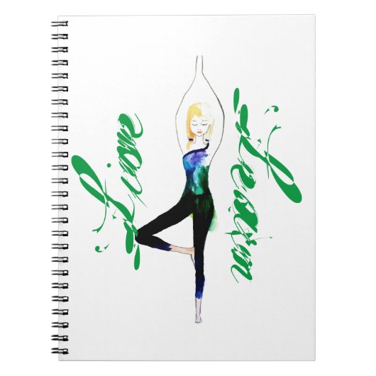 Leef en Leer Yoga Notitieboek (Voorkant)