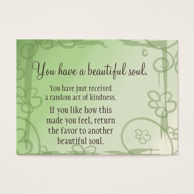 Leef gelukkig altijd na het ademhalen van de Laugh Visitekaartjes (Voorkant)