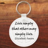 Leef gewoon dat anderen gewoon kunnen leven sleutelhanger (Voorkant)