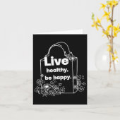 Leef gezond kaart (Gele Bloem)