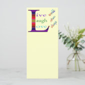 Leef goed, Laugh Vaak, Love Altijd by STaylor (Staand voorkant)