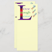 Leef goed, Laugh Vaak, Love Altijd by STaylor (Voorkant / Achterkant)