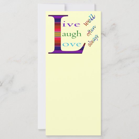 Leef goed, Laugh Vaak, Love Altijd by STaylor (Voorkant)