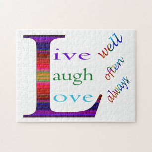 Leef goed, Laugh Vaak, Love Altijd by STaylor Legpuzzel