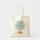 Leef goed, reis vaak tote bag (Voorkant)