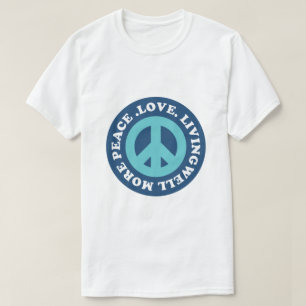 Leef goed – Vredestypografie ontwerp T-shirt