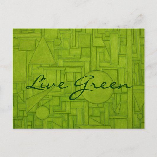 Leef Groen Briefkaart! Briefkaart (Voorkant)