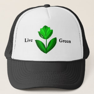 Leef groen trucker pet