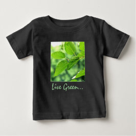 "Leef groen, voor mij!" Baby T-shirt