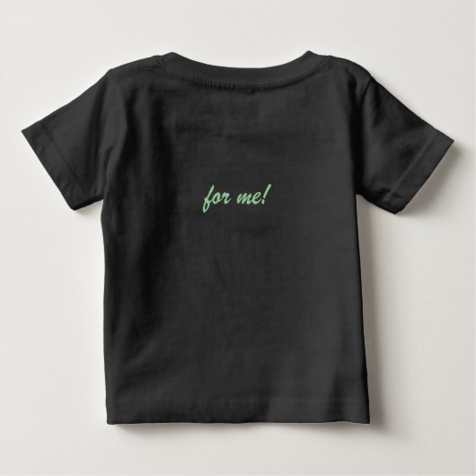 "Leef groen, voor mij!" Baby T-shirt (Achterkant)