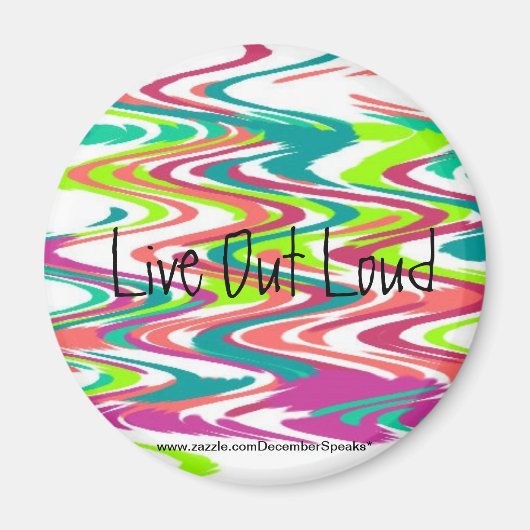 Leef hardop magneet (Voorkant)