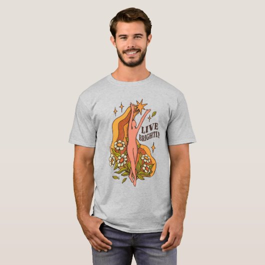 Leef Helder Retro  T-shirt (Voorkant volledig)