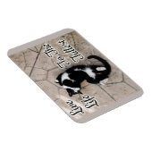 Leef het leven aan de volledigste Motivatie Kat Ku Magneet (Rechterzijde)