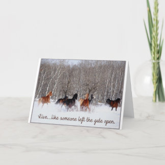 Leef het Leven ..... Als iemand verlaten de poort Kaart