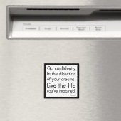 "Leef het leven dat je je hebt voorgesteld" Magneet (Insitu (Vaatwasser))