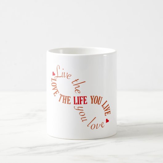 Leef het leven dat je lief is koffiemok (Center)