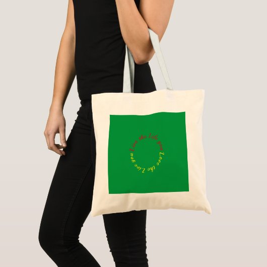Leef het leven dat je liefhebt boodschappentas tote bag (Voorkant (product))