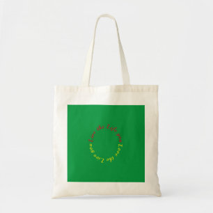 Leef het leven dat je liefhebt boodschappentas tote bag