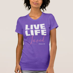 Leef het leven hield van Christelijk citaat T-shirt