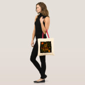 "Leef het leven in volle bloei" Floral Canvas tas (Voorkant (model))