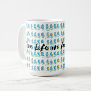 leef het leven in volle bloei koffiemok