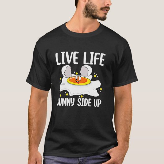 Leef het leven met de zon in de rug t-shirt (Voorkant)