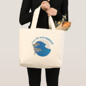 Leef het leven met doel grote tote bag (Voorkant (product))
