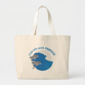 Leef het leven met doel grote tote bag (Voorkant)