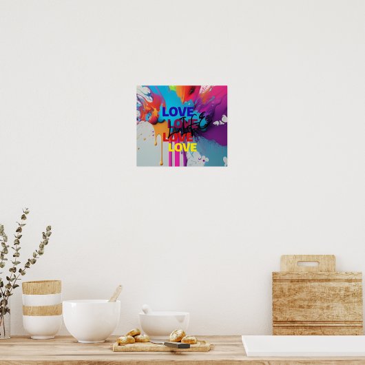 Leef het Leven Poster (Keuken)