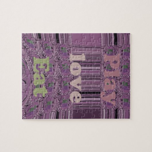 Leef het leven ten volle: eet, houd van, speel des legpuzzel (Horizontaal)