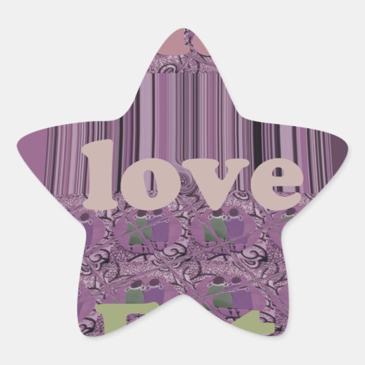 Leef het leven ten volle: eet, houd van, speel des ster sticker (Voorkant)