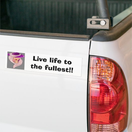 Leef het leven tot de volste! (Bumpersticker) Bumpersticker (Op Truck)