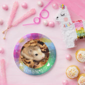 Leef het leven van de Volledigste Hammyville Hamst Papieren Bordje (Feest)