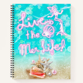 Leef het Notitieboek van de Beach van het Mer Life