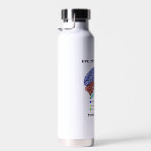 Leef het onderzochte Leven Denk & Reflecteer Advie Waterfles (Rechts)