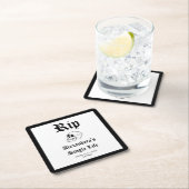 Leef het ongetrouwde leven tot de dood ons scheidt kartonnen onderzetters (Insitu)