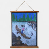 Leef, hou van, lach, wees grappig hangend wandkleed (Voorkant 3)