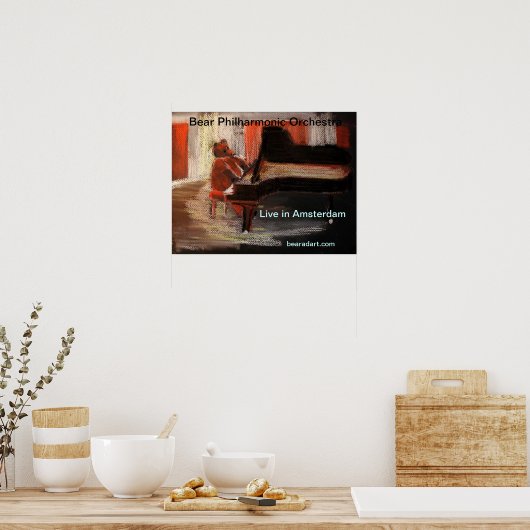 Leef in Amsterdam Poster (Keuken)