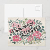 Leef in Bloom | Geluksbloei Briefkaart (Voorkant / Achterkant)